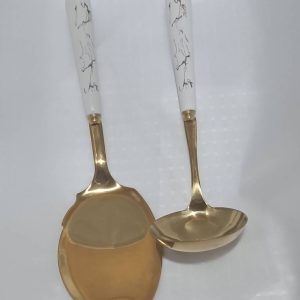 ست کفگیر ملاقه طلایی